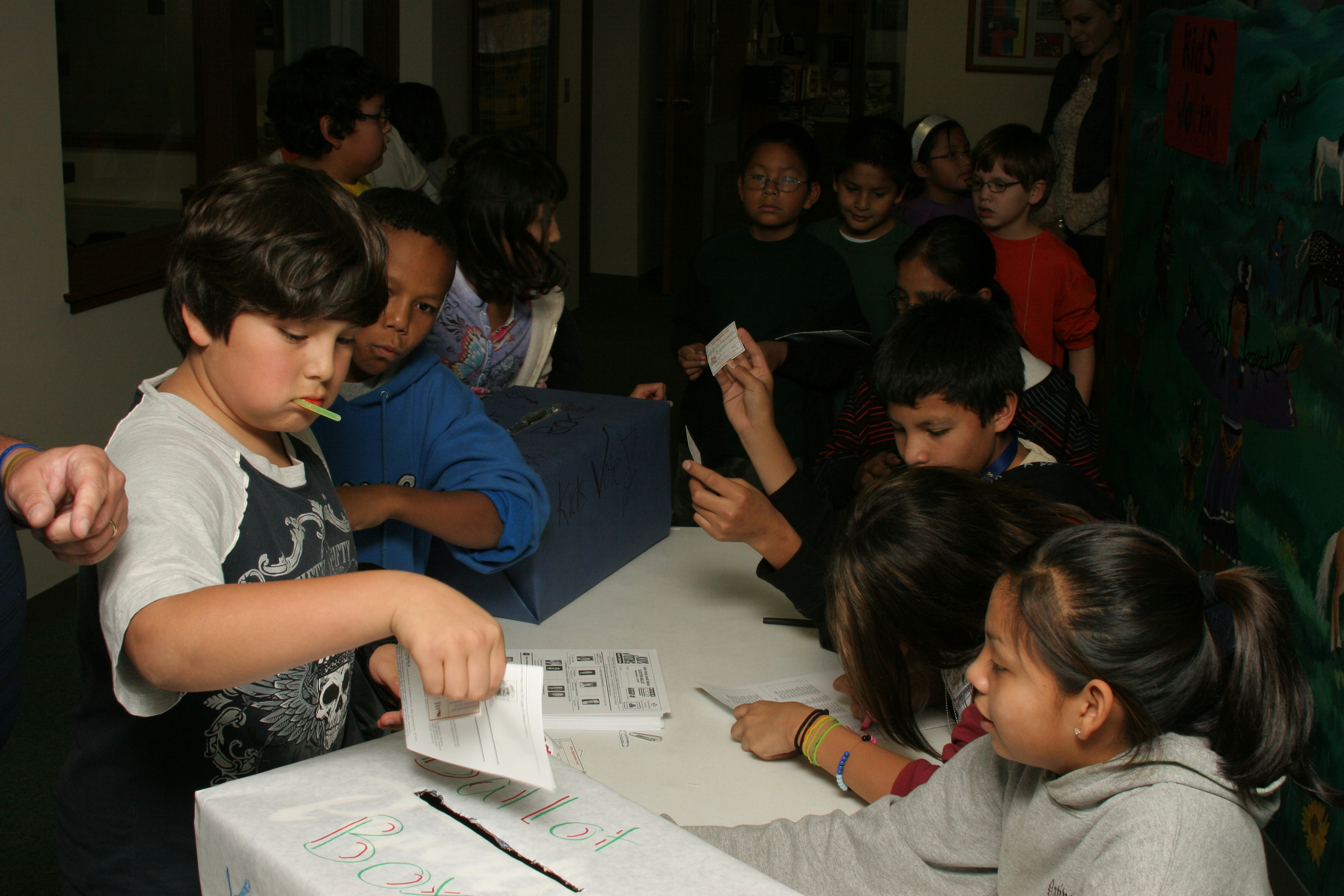 St. Joseph's kids voting!