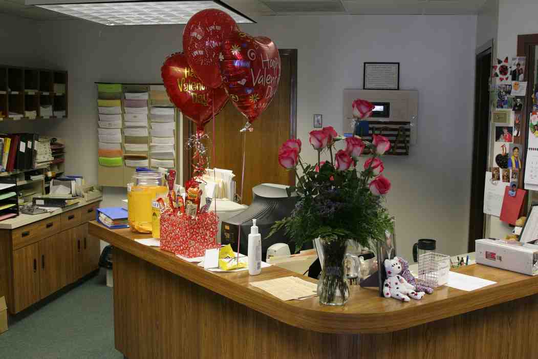 Only some of the Valentine's Day gifts at St. Joseph's Indian School. 