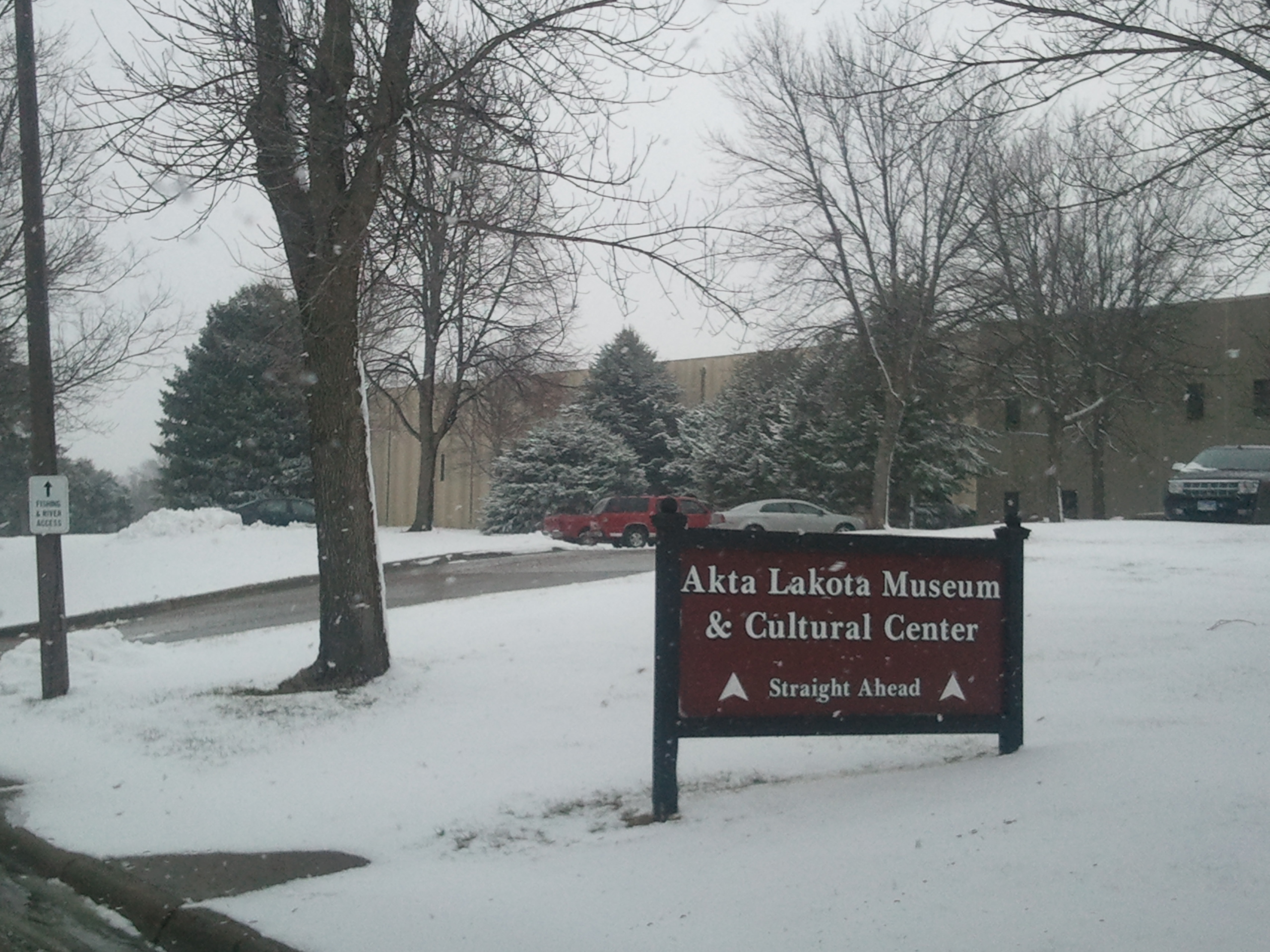 Cold, snowy temperatures make a great cozy Saturday at St. Joseph's Indian School.