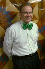 Kory, St. Joseph’s Executive Director, sporting a striking, florescent green bow tie! 