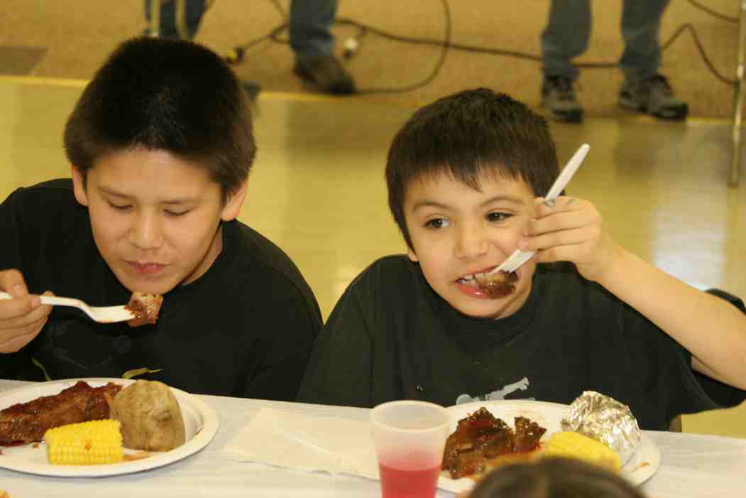 A Rib Fest at St. Joseph's Indian School. 