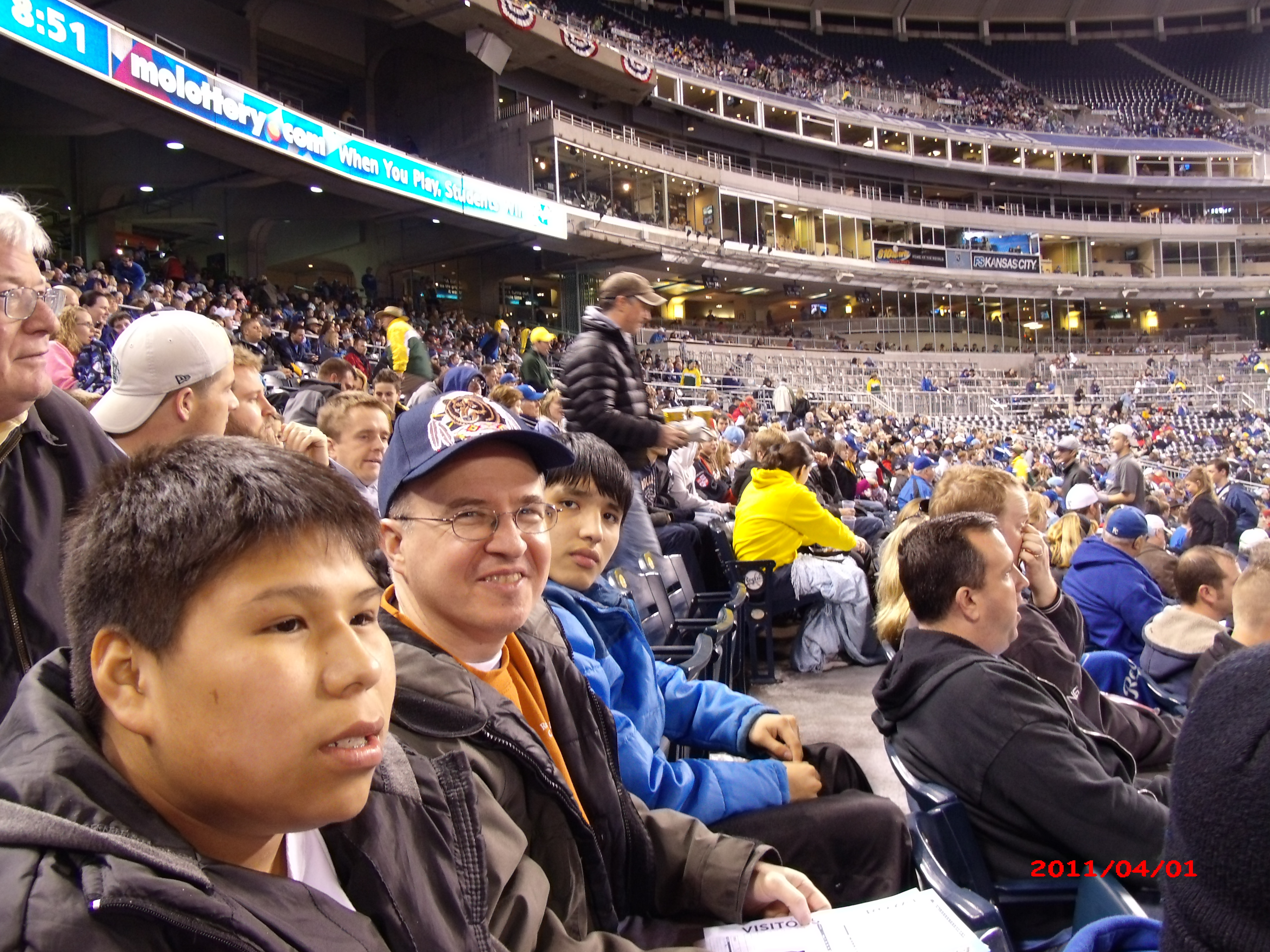 Fr. Steve and the boys enjoying a baseball game!