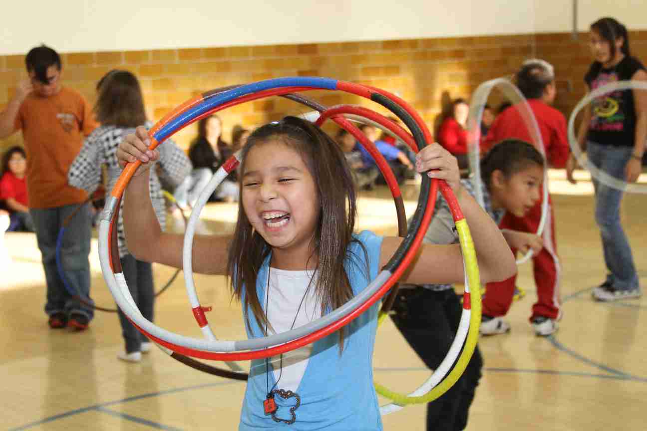 The kids were such great hoop dancers!