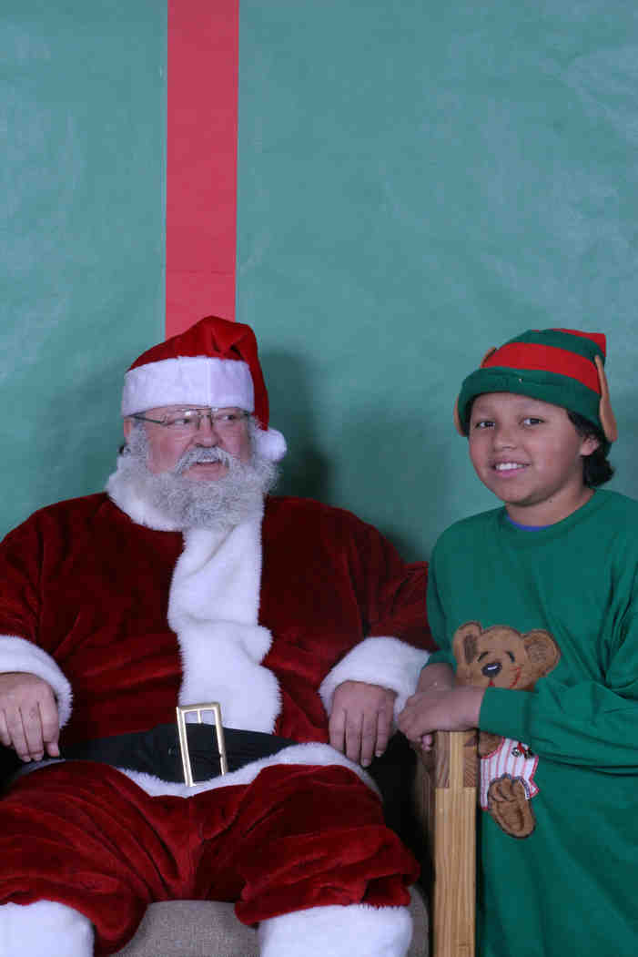 The youth at St. Joseph's Indian School had so much fun with Santa!