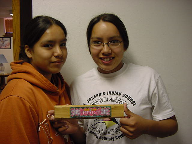 Native American loom beading.