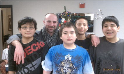 The Fisher Home after opening their presents … notice the smiles.