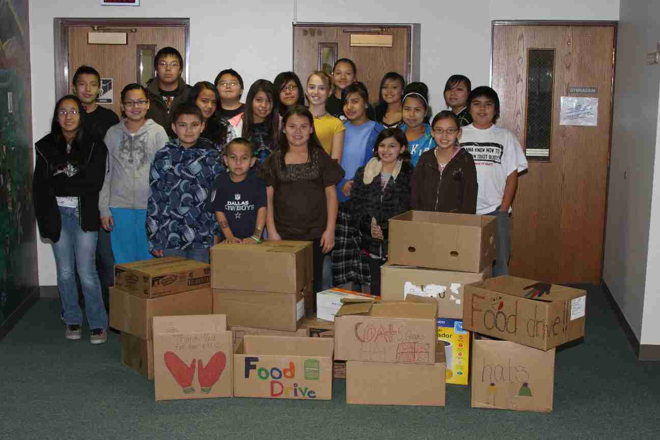 Our student leadership committee did a great job hosting their food/clothing drive!