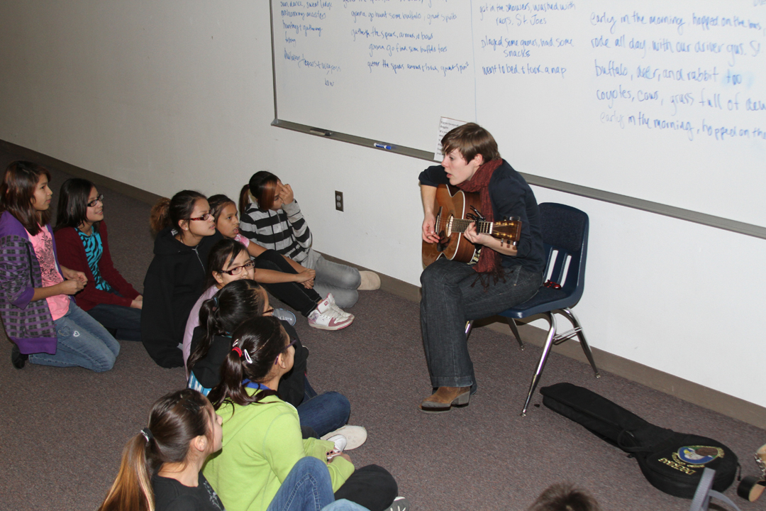 Jami Lynn Buttke, St. Joseph's Indian School's artist in residence.