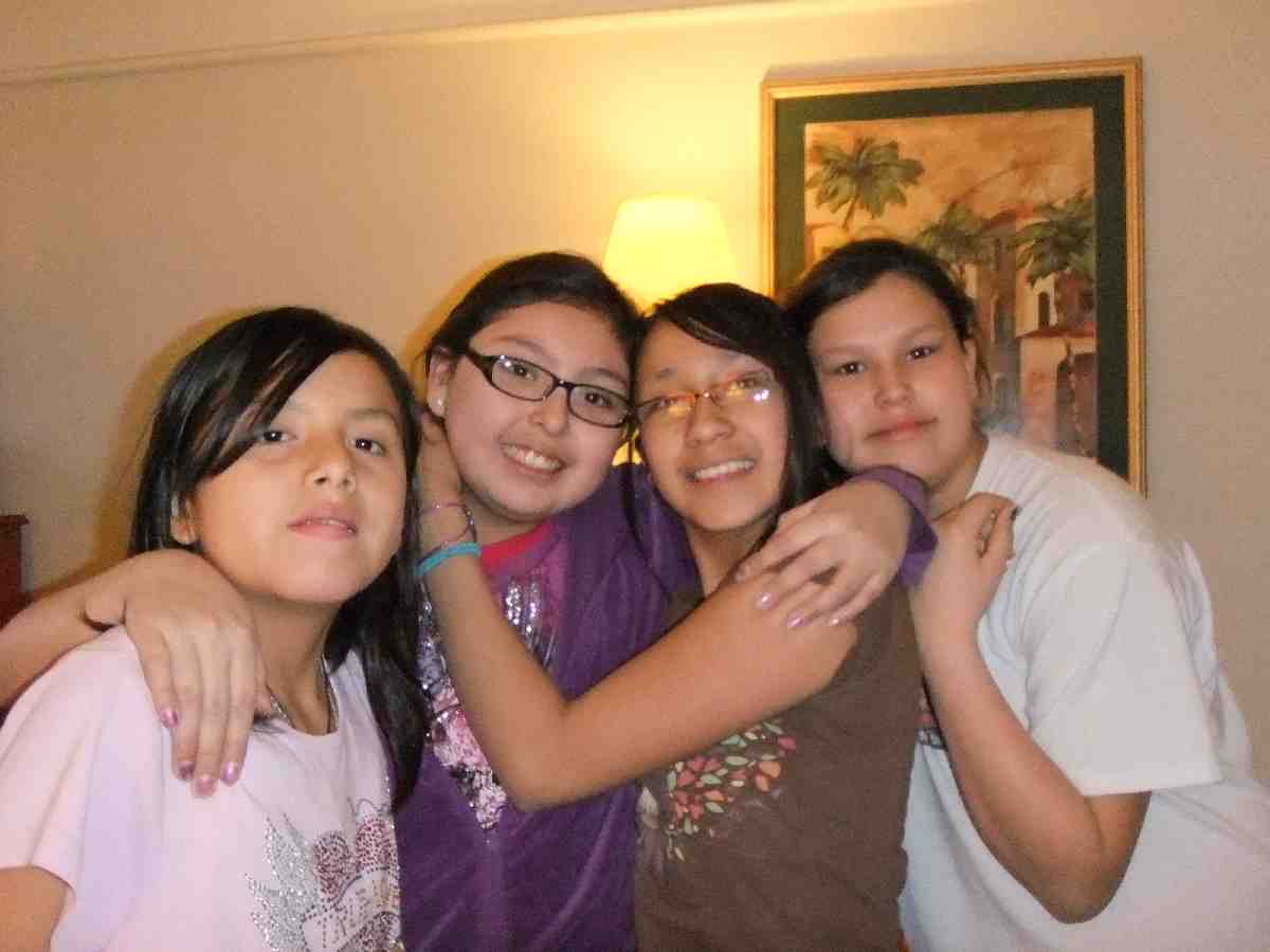 Four of the girls in the William Home. 