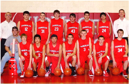 Chamberlain Cubs boys basketball team.