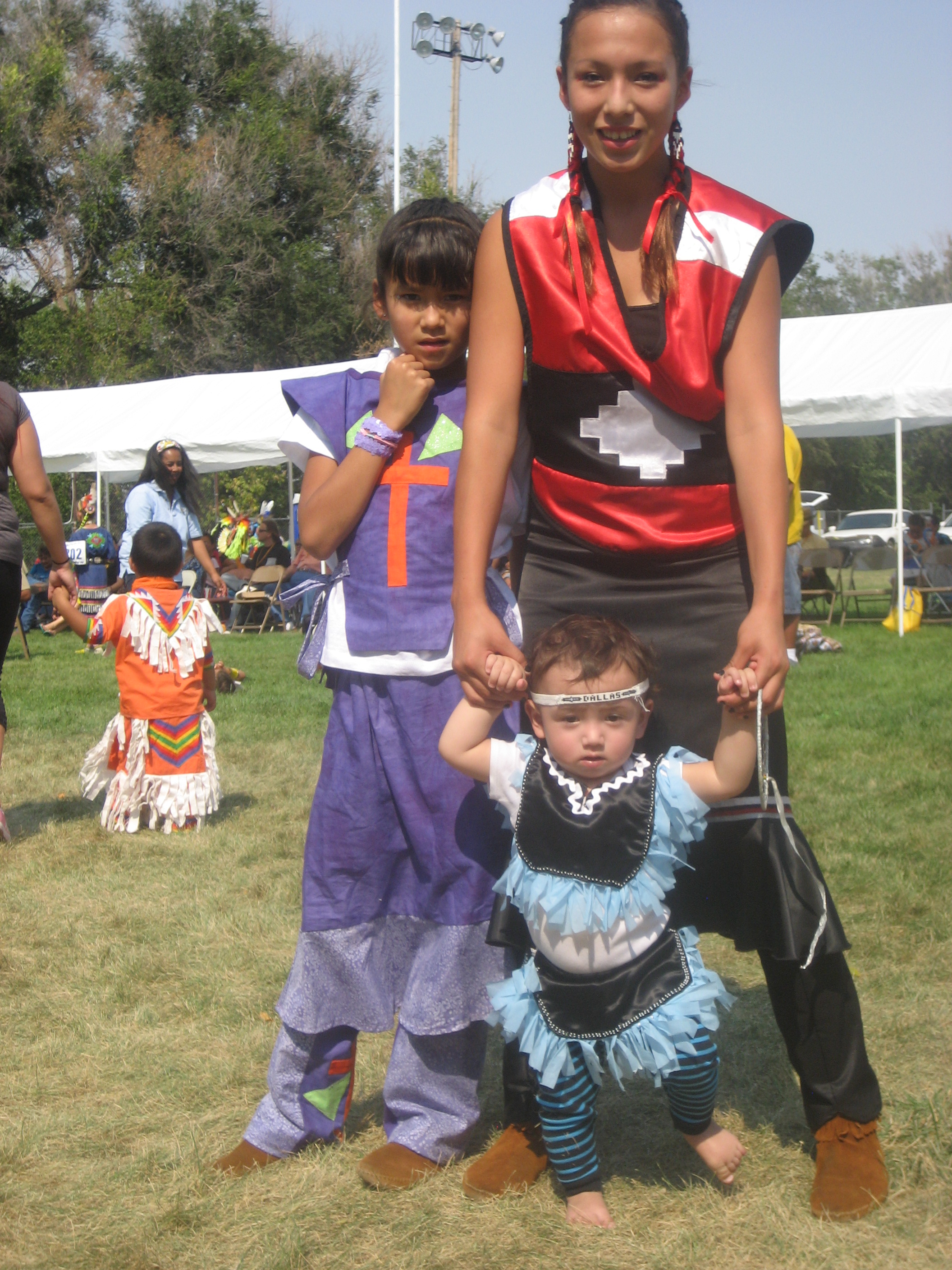 Native American kids at St. Joseph's Indian School's powwow! 