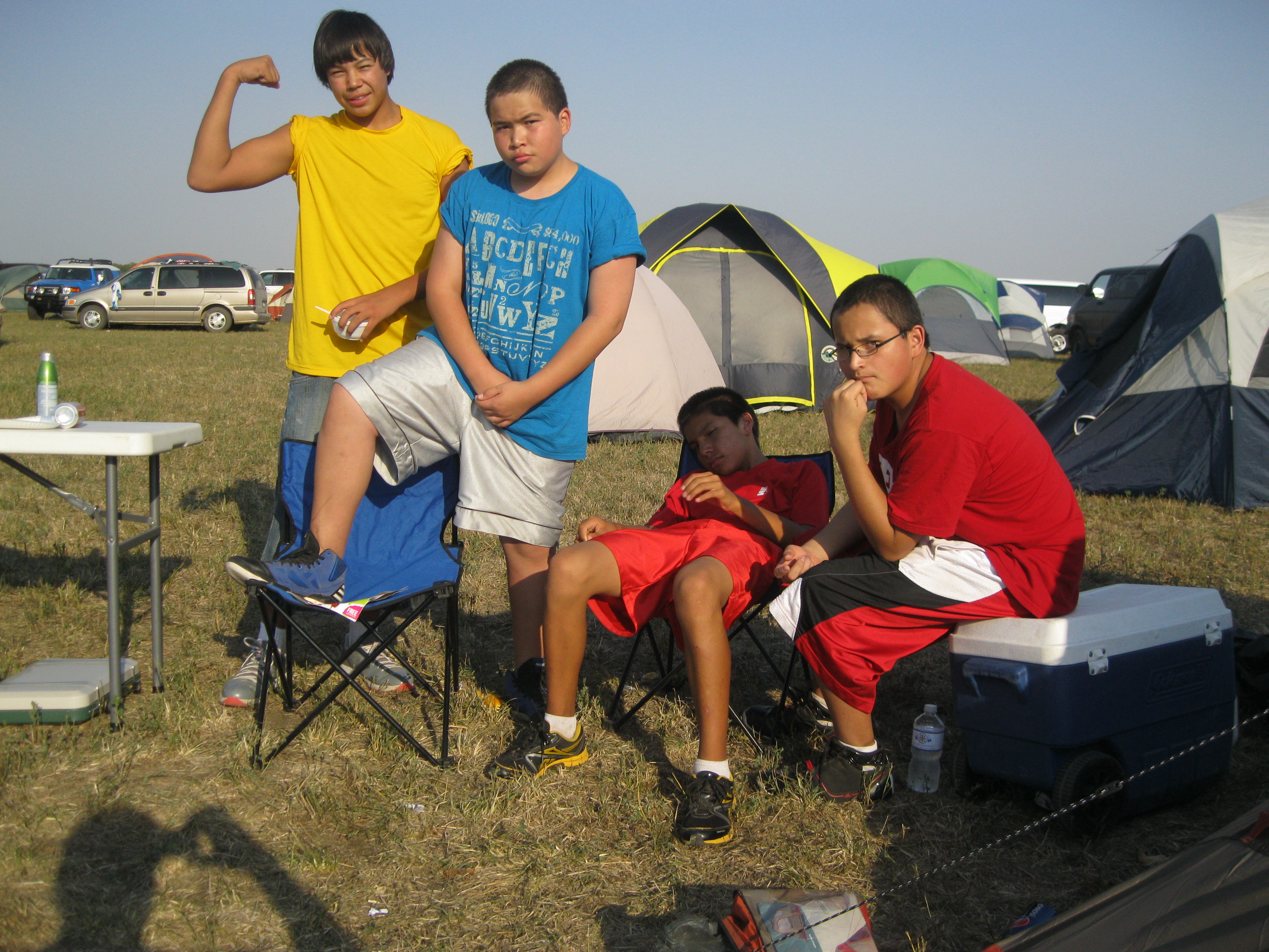 Native American boys having fun in the sun!