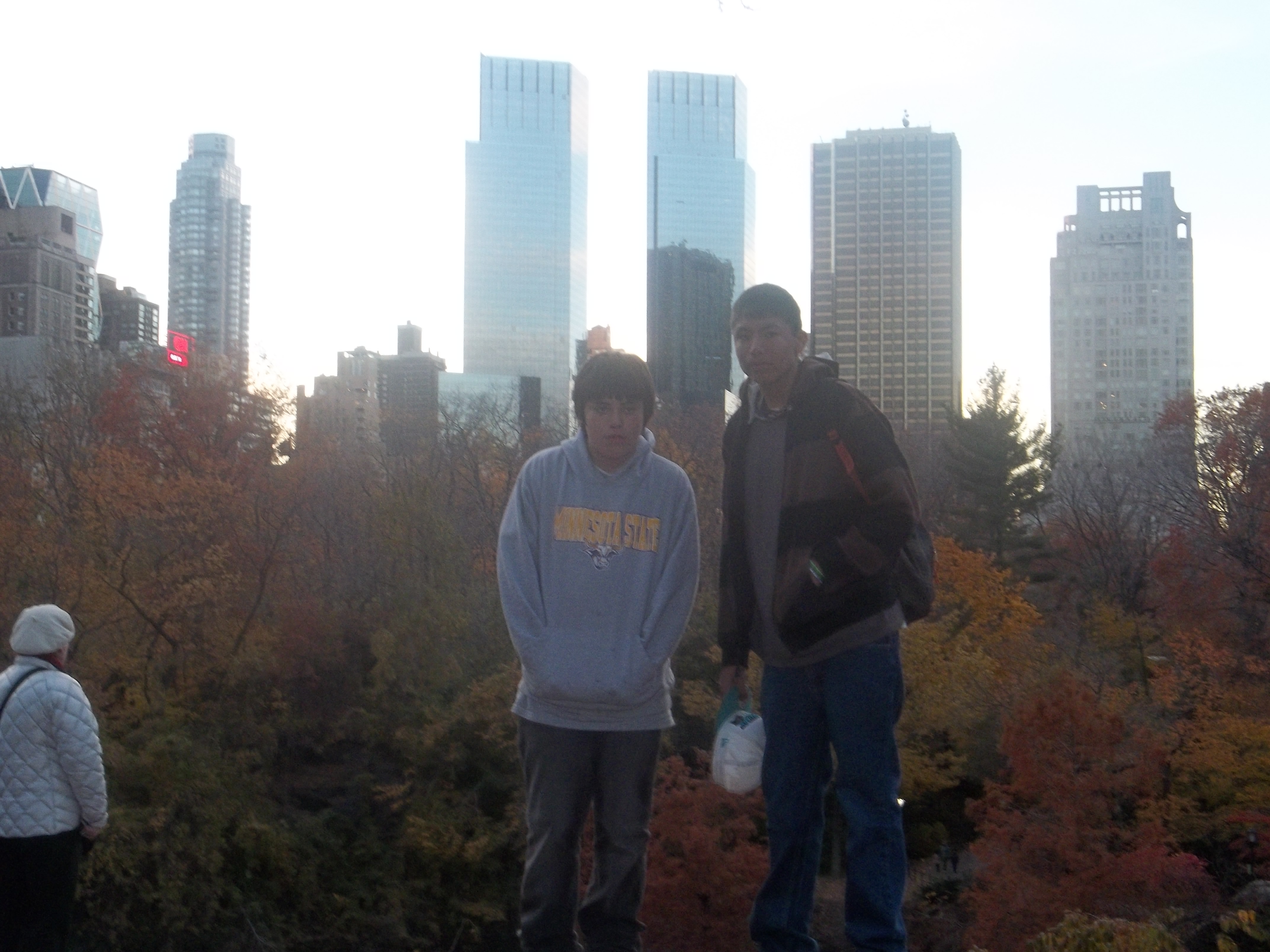 Quick stop in Central Park for several pictures!