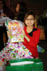 Girls in the Dennis Home received dolls for Christmas.