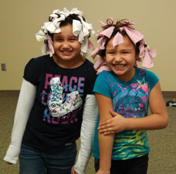 The Lakota girls participated in a community hair shop this weekend, and everyone got a new ‘do!