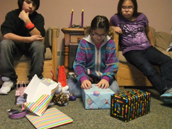 The Native American boys and girls at St. Joseph’s love celebrating their birthdays with family.