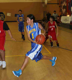 Basketball season is in full swing for the Lakota boys at St. Joseph’s Indian School.