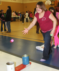 The Native American children played all kinds of games at St. Joseph’s annual Sobriety Carnival!