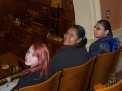 The Lakota students found the Senate chambers very interesting.