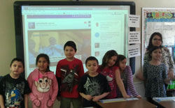 The Lakota children witnessed history as a new Pope was named on March 13, 2013. 