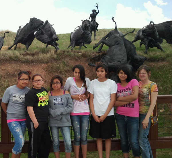 One of the stops on the cultural trip was to learn about the buffalo or tatanka. 