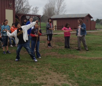 St. Joseph’s students learned about ancient hunting techniques on their field trip. 