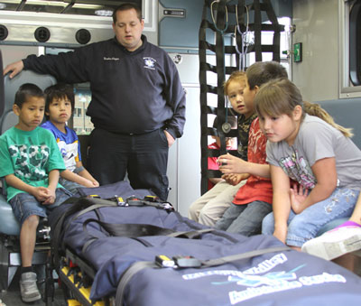 The Lakota children learned about numerous careers during Native American Career Day. 