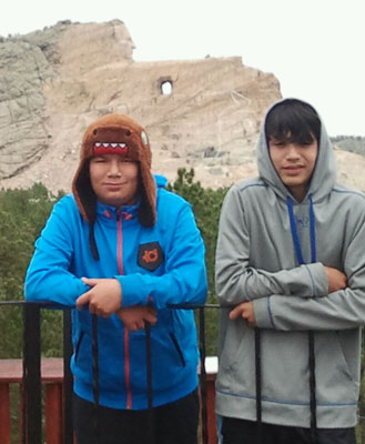 The Crazy Horse Monument, still in progress, was another important stop on the trip. 