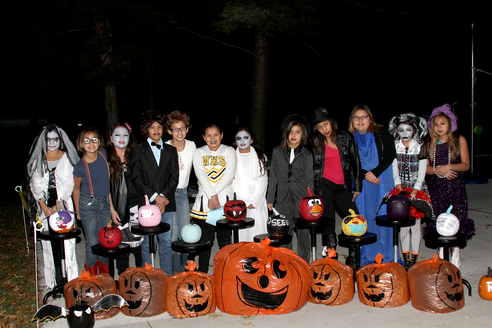 The Lakota children enjoyed decorating and dressing up for Halloween. 
