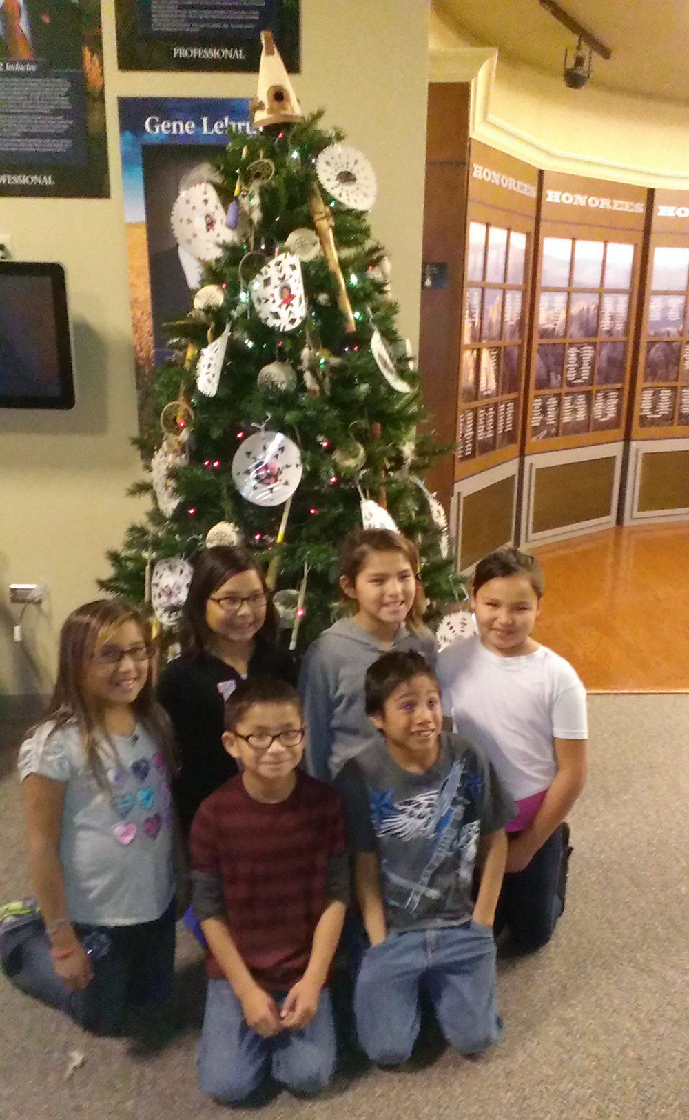 St. Joseph’s tree at the South Dakota Hall of Fame was decorated by younger Lakota students.
