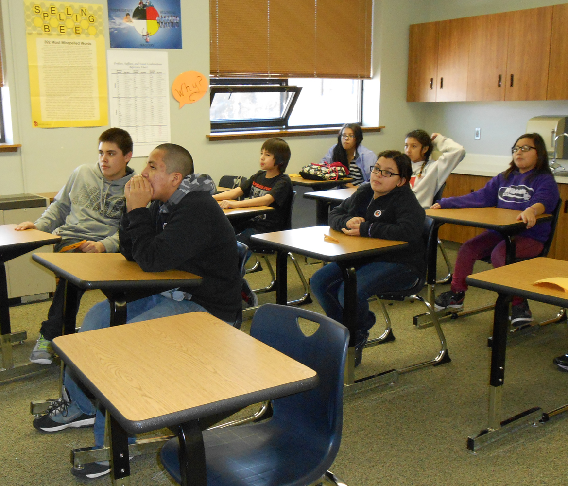 St. Joseph’s Lakota students study reading, science, math and other core subjects. 