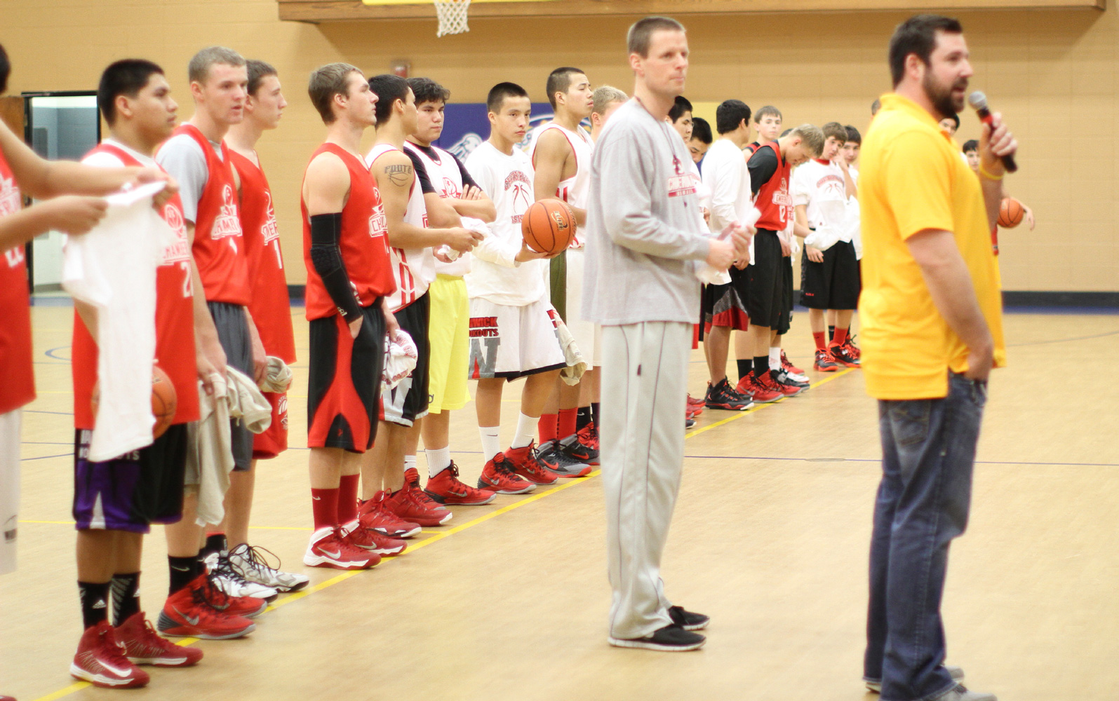 Cody, one of St. Joseph’s seniors, is on the basketball team. 