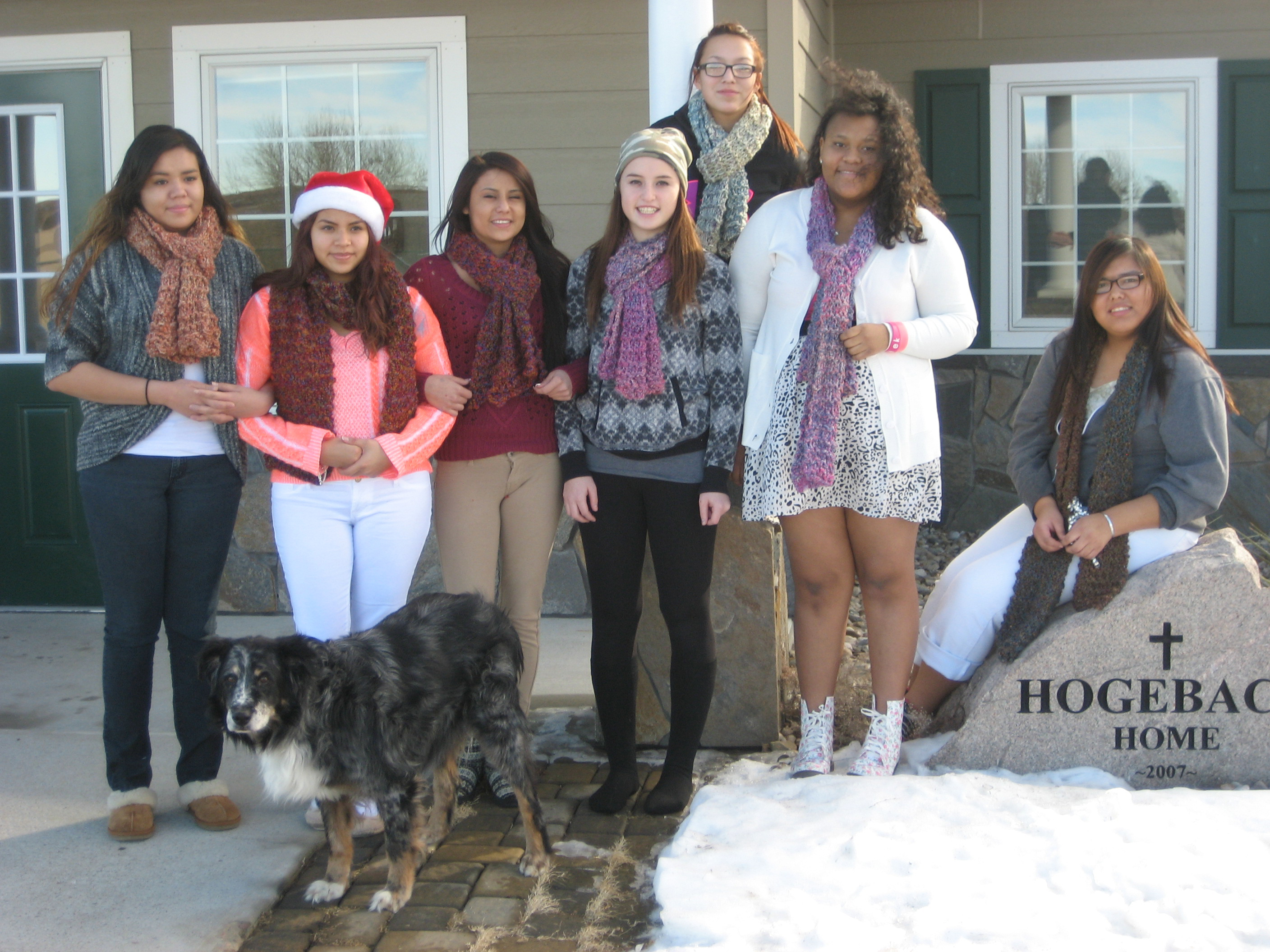 There are two freshmen and six upperclassmen in St. Joseph’s Hogebach Home.