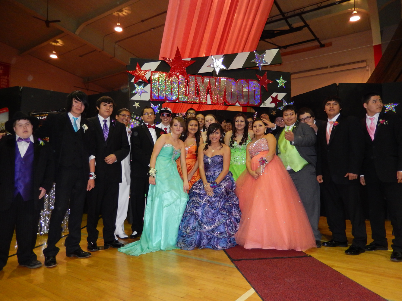 Most of St. Joseph’s high school students attend the Chamberlain High School prom last weekend. 