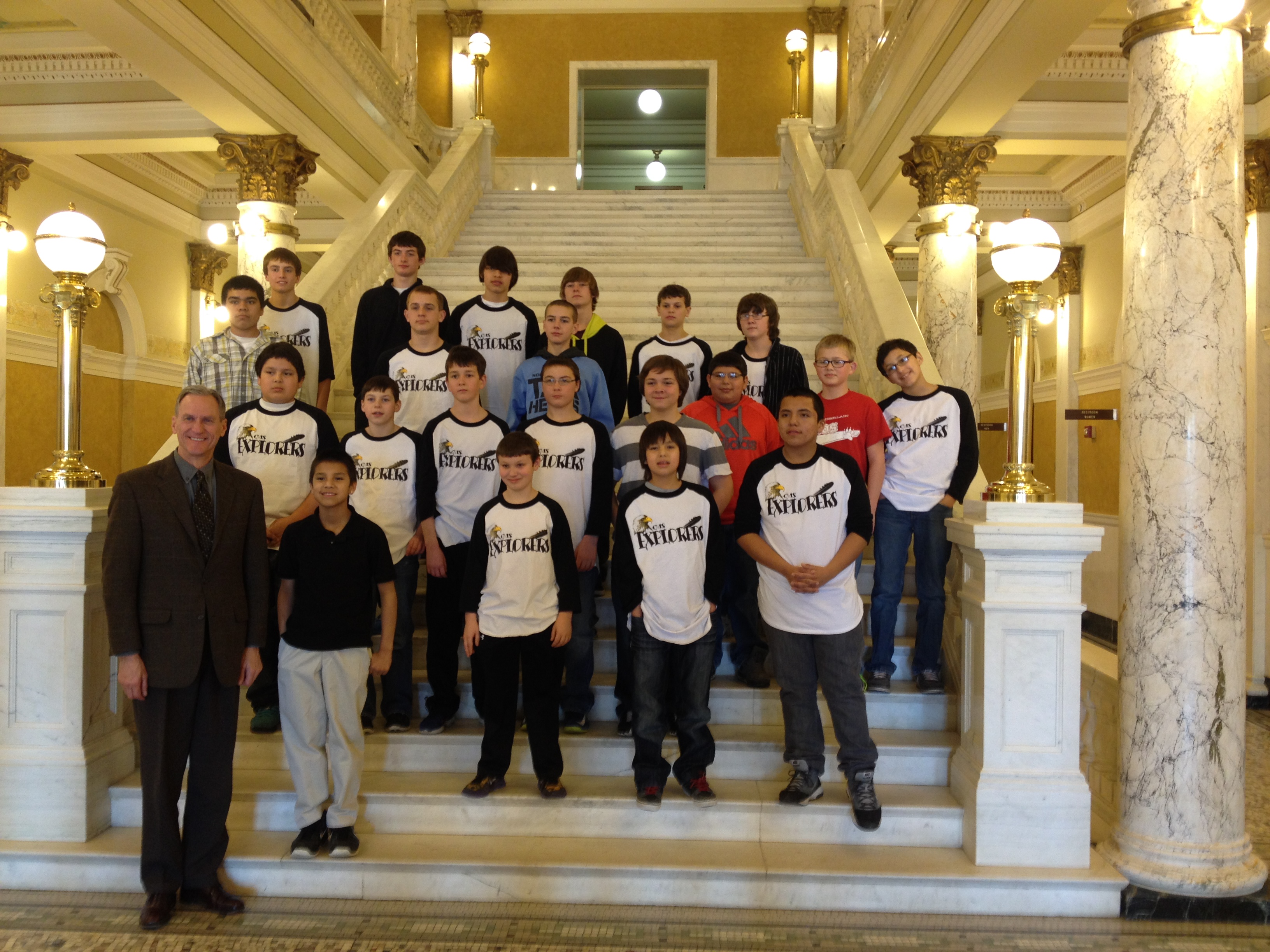 The Explorers got to meet South Dakota Governor Dennis Daugaard. 