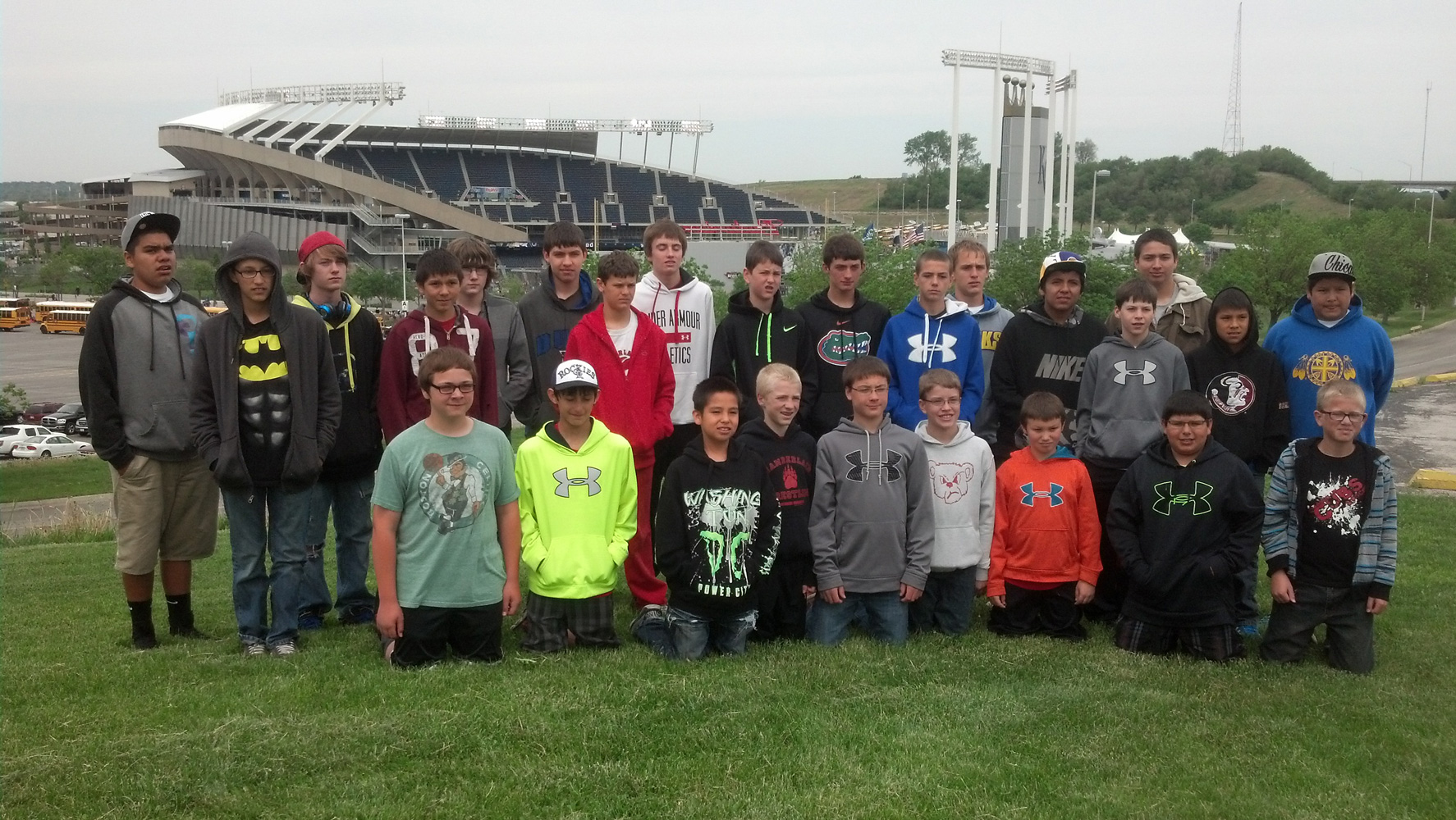 The Explorers took their annual trip to see a baseball game in May 2014. 