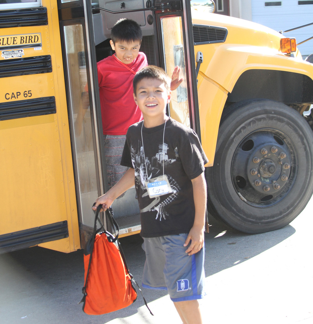 Lakota children from the Lower Brule Indian Reservation will attend day camp at St. Joseph’s for the next two weeks. 