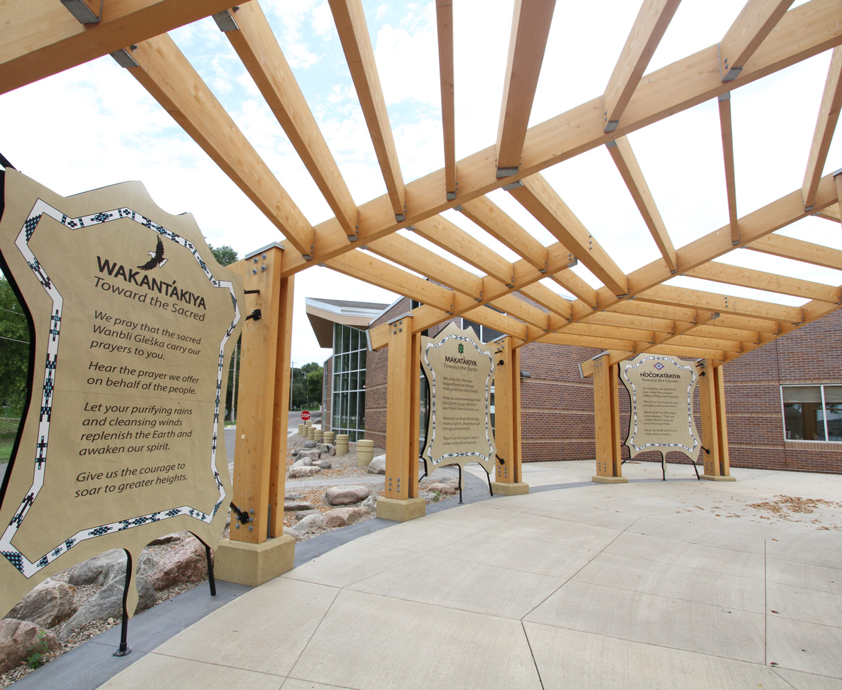 Chamberlain residents visited the Medicine Wheel Garden as part of a recent community tour. 