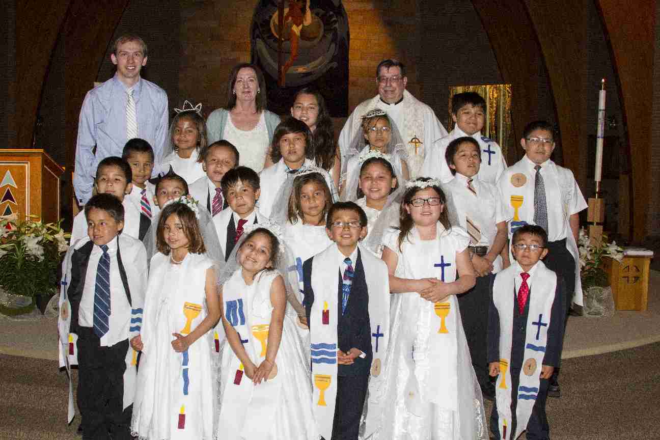 The Lakota students and their parent or guardian decide if they want to be baptized or receive Communion.