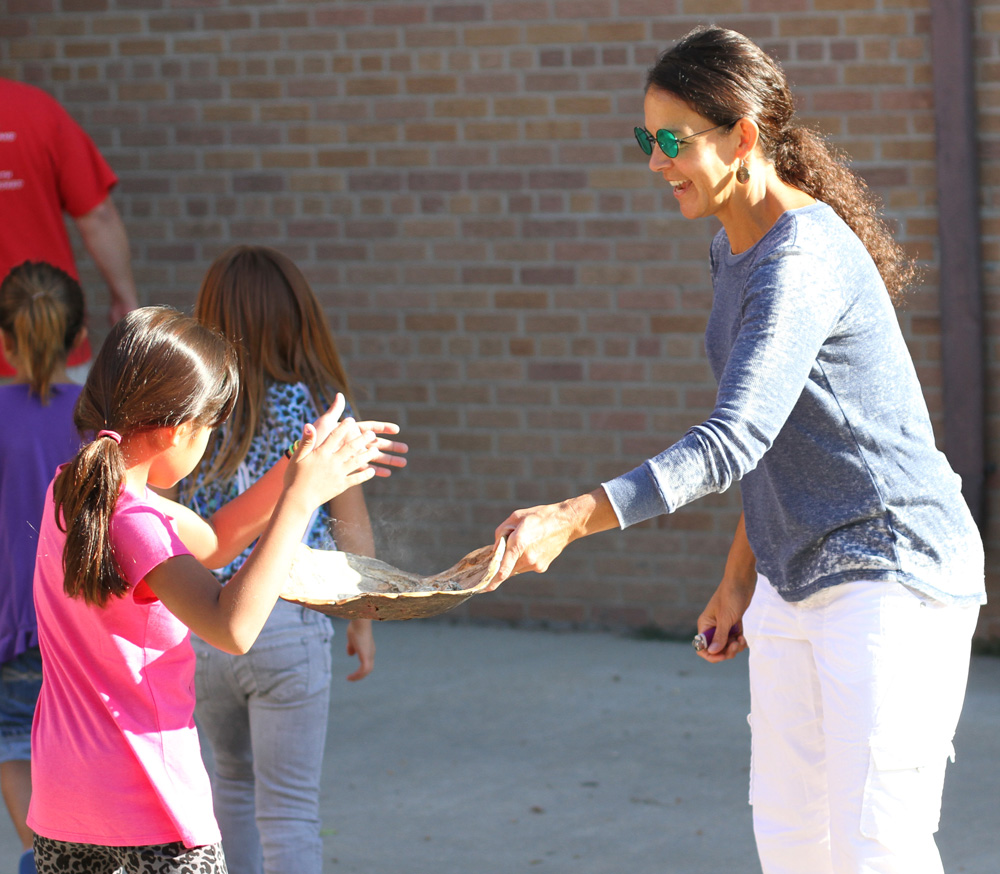 Students have the opportunity to smudge at St. Joseph’s whenever they feel they need to. 