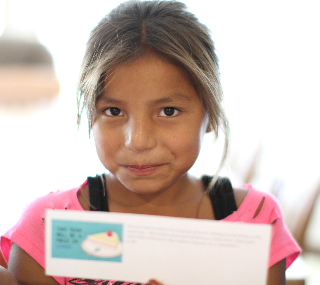 The Lakota boys and girls loved the Welcome Back to School cards you sent! 