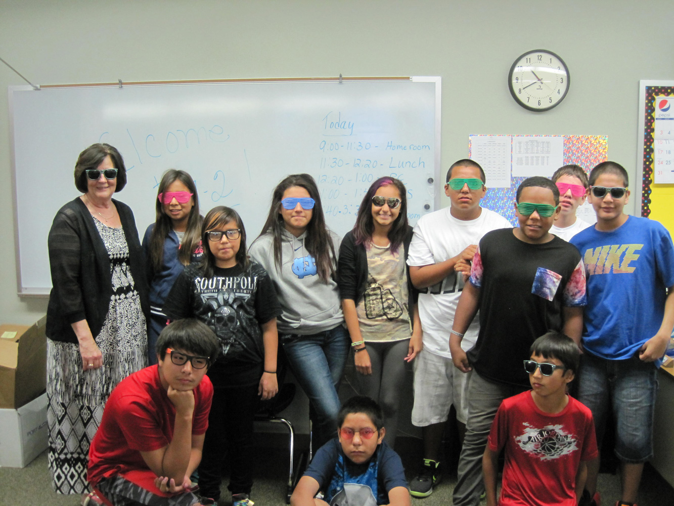 To start the year, St. Joseph’s students and teachers adopted the saying “Our Future is so Bright, We Have to Wear Shades