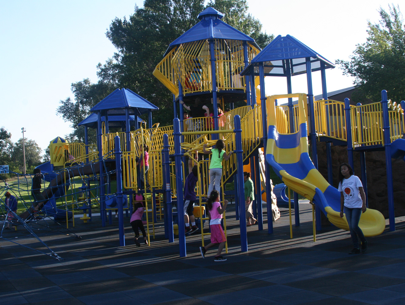 The Lakota boys and girls waited a month, but St. Joseph’s new playground is finally done! 