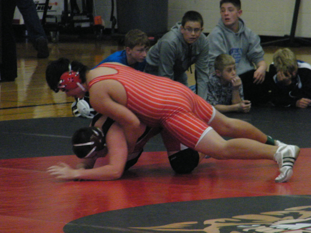 Jay started wrestling this year.