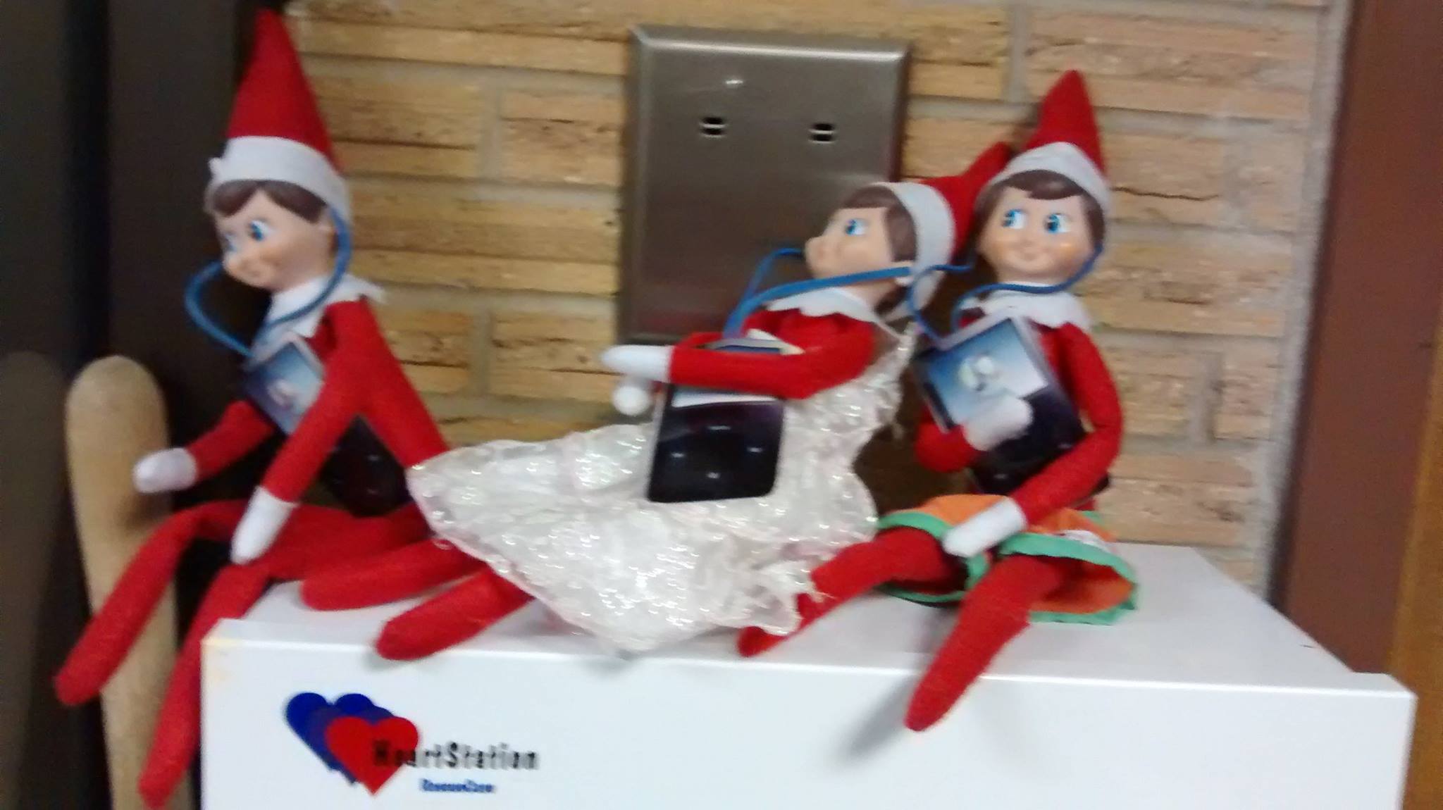 St. Joseph’s students enjoyed Elf on the Shelf with a twist in December. 