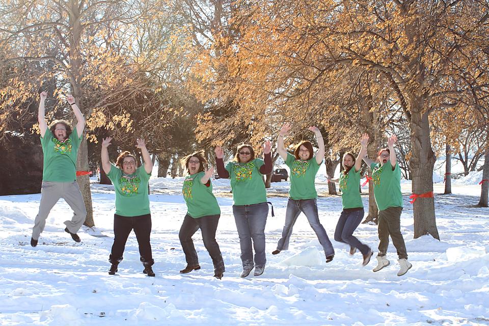 St. Joseph’s Polar Plunge Team is called Turtle Power. 