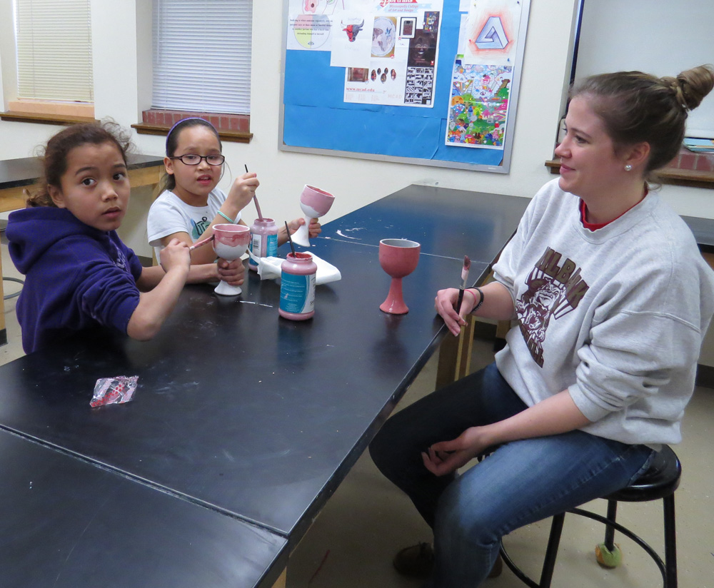 Students painted their own blessing cup as part of their preparations to receive the Sacraments. 