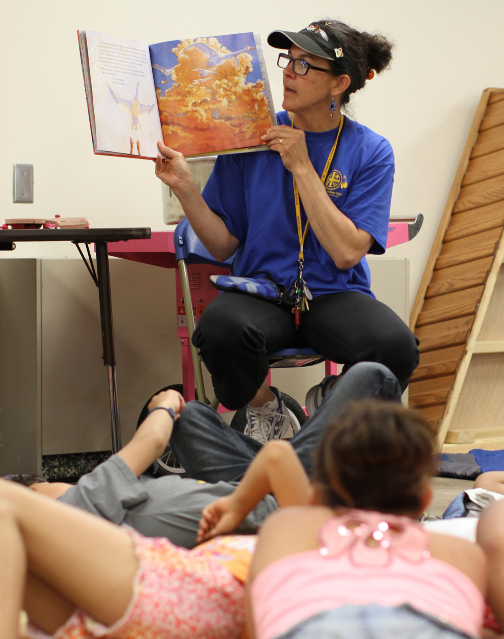 Each Native American Studies class at day camp ends with a story.