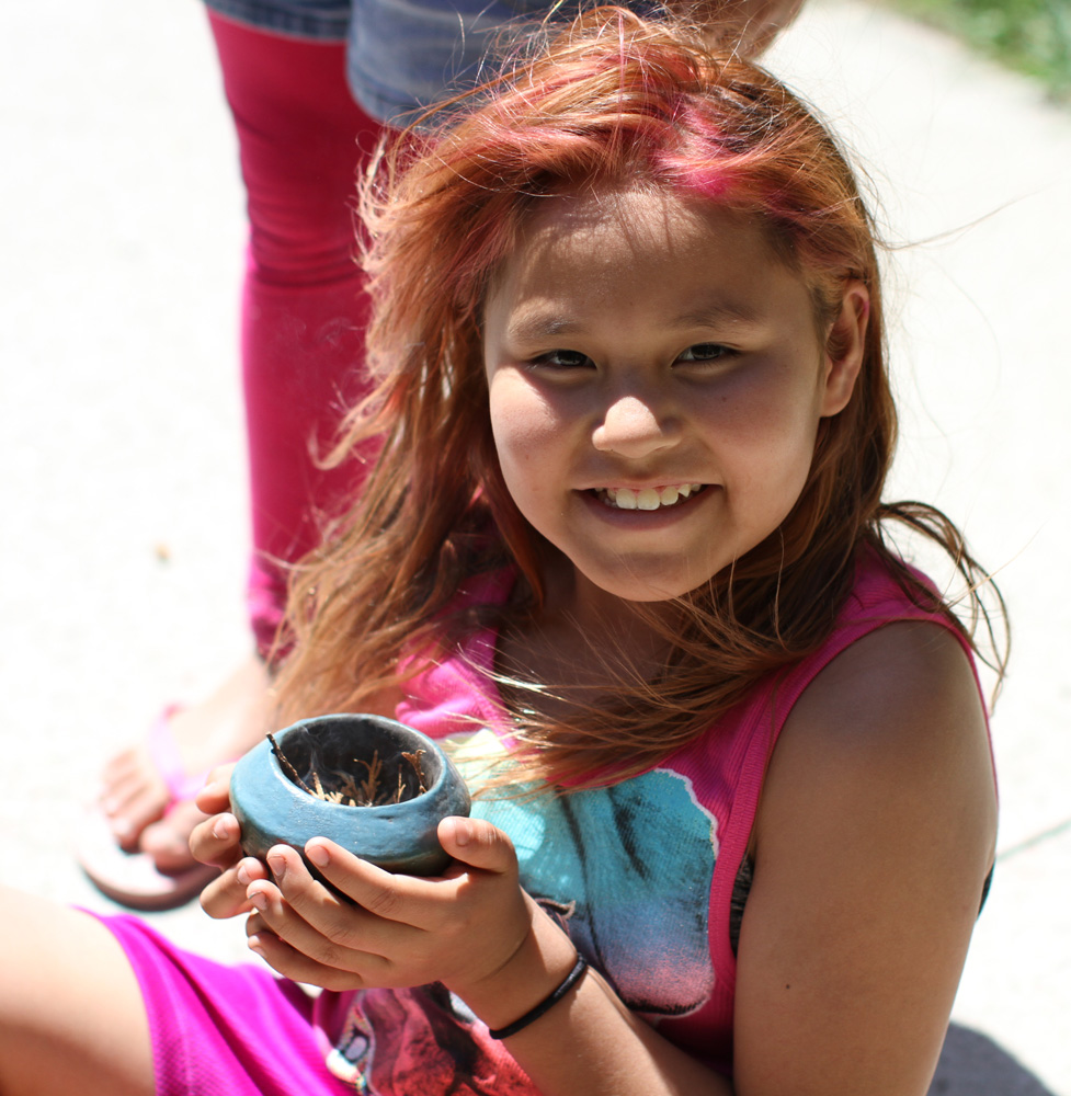 Medicinal plants like sage are also used in ceremonies. 