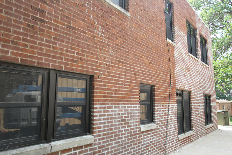 Tuck-pointing is the process of repairing mortar joints in brick masonry walls by replacing old mortar with new mortar.